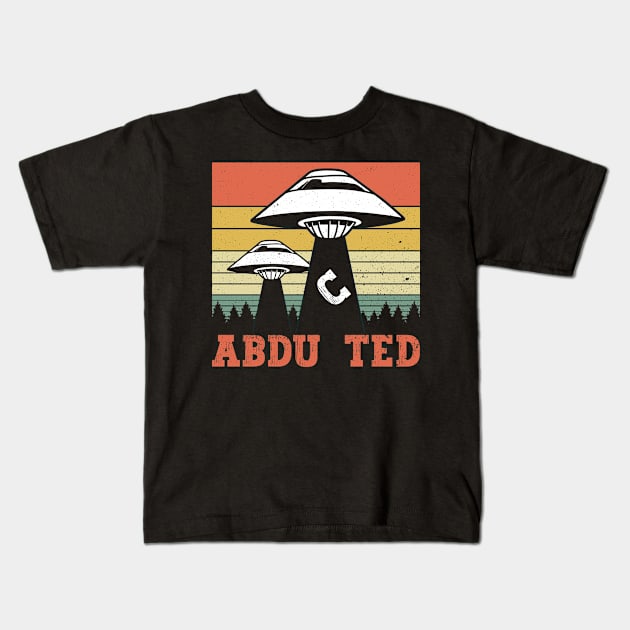 Abducted  - Ufo Alien Conspiracy Kids T-Shirt by Anassein.os